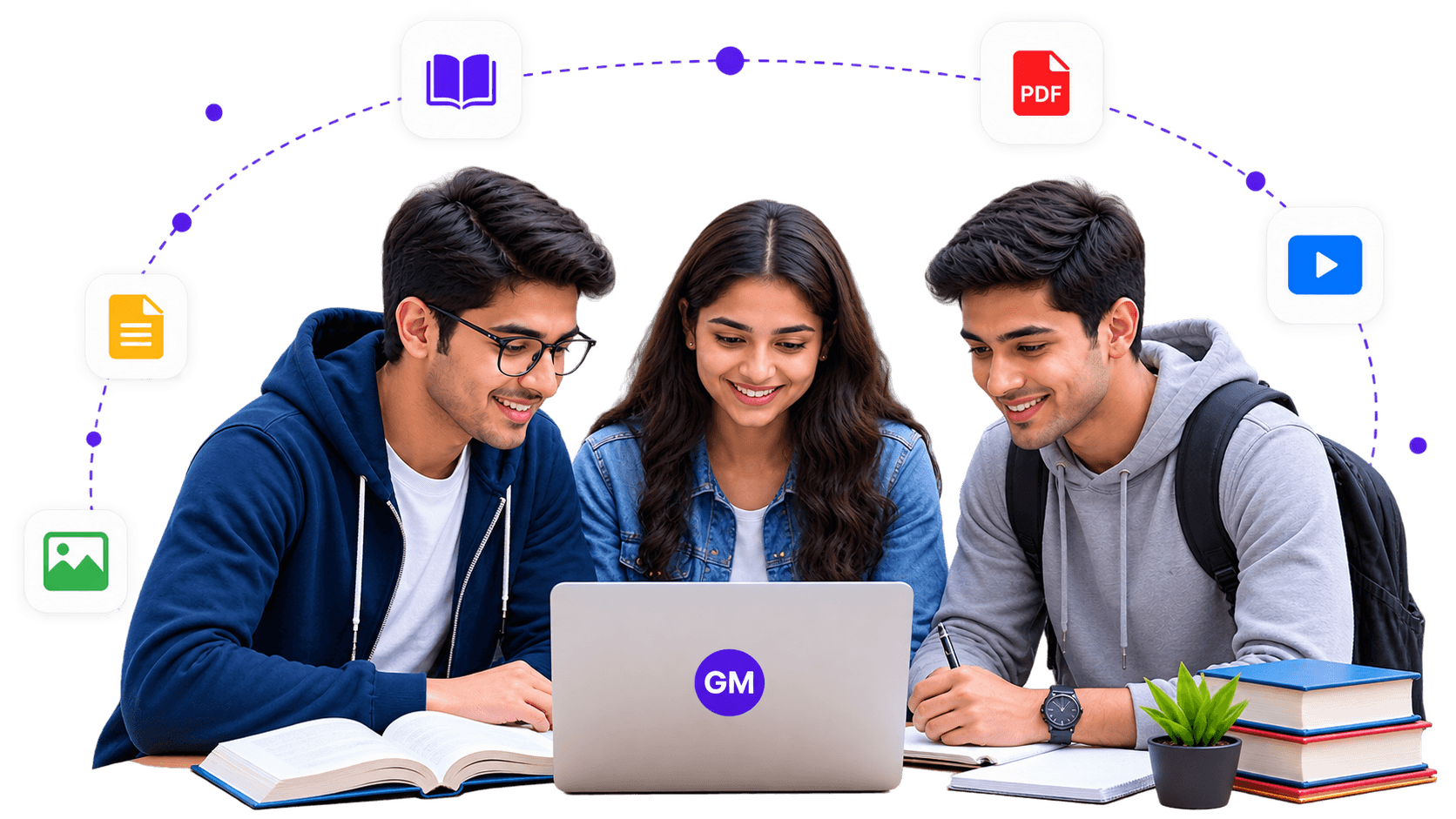 Students learning with GetCourses